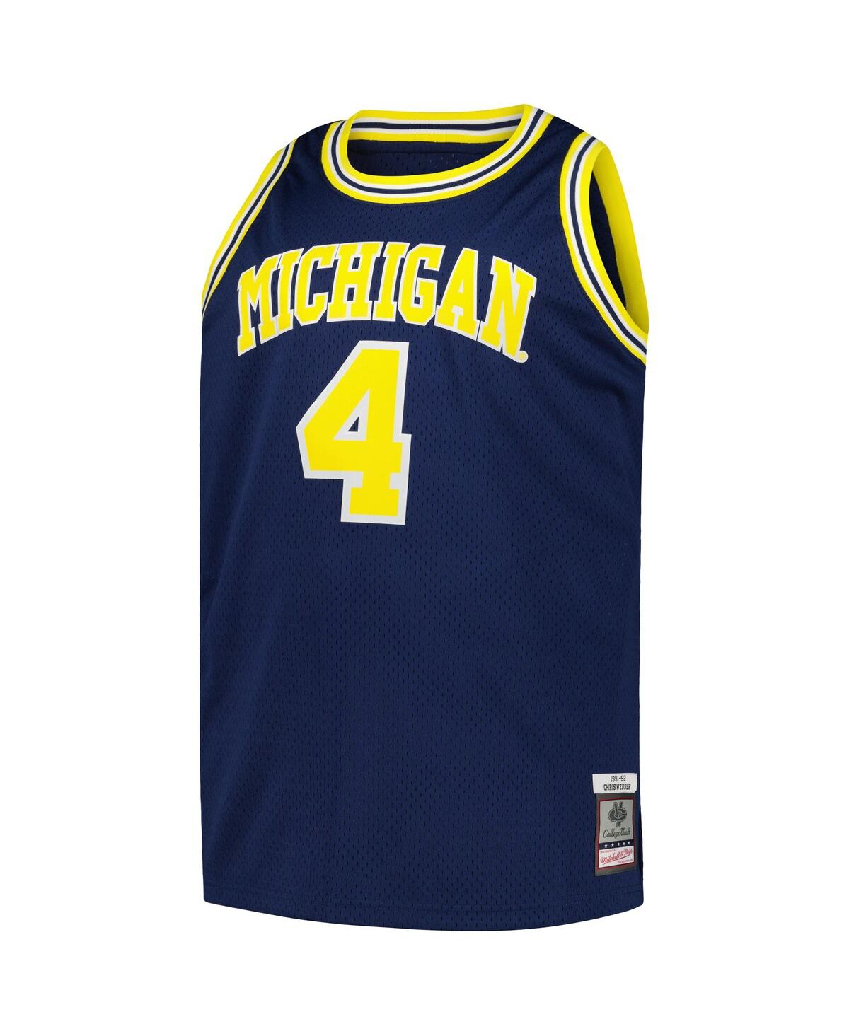 Men's Mitchell & Ness Chris WebberMichigan Wolverines 1991/92 Big and Tall Swingman Jersey - Navy
