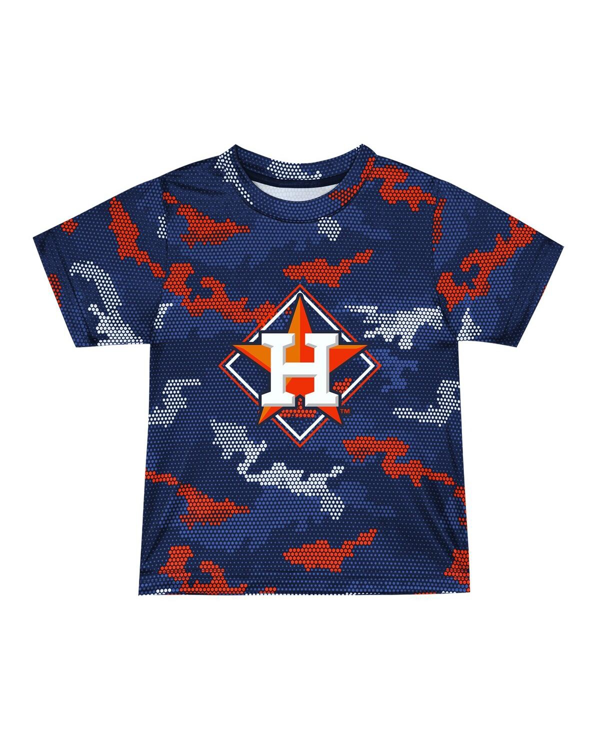 Toddler Boys and Girls FanaticsHouston Astros Field Ball T-shirt and Shorts Set - Navy