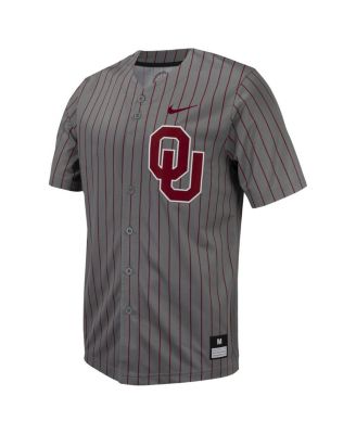 Men's Oklahoma Sooners Pinstripe Replica Baseball Jersey