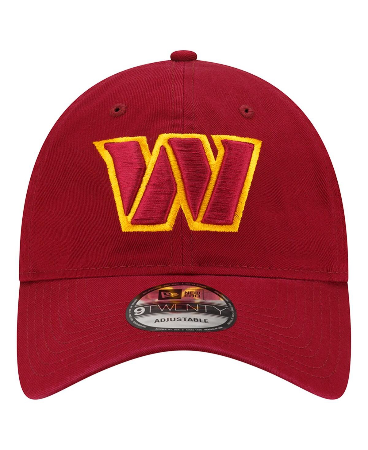 Shop New Era Men's  Burgundy Washington Commanders Distinct 9twenty Adjustable Hat