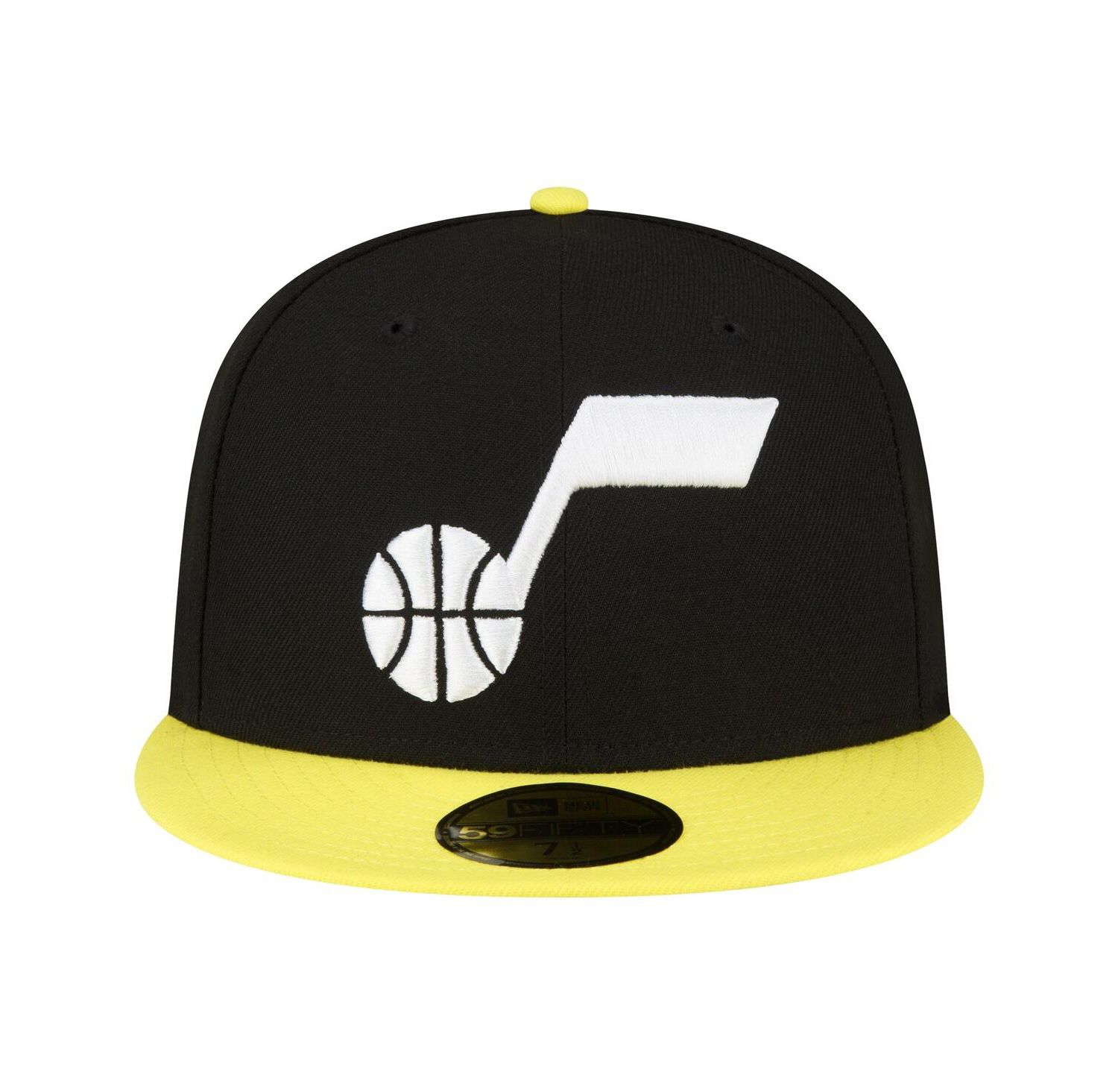 Men's Black, Yellow Utah Jazz 2-Tone 59FIFTY Fitted Hat