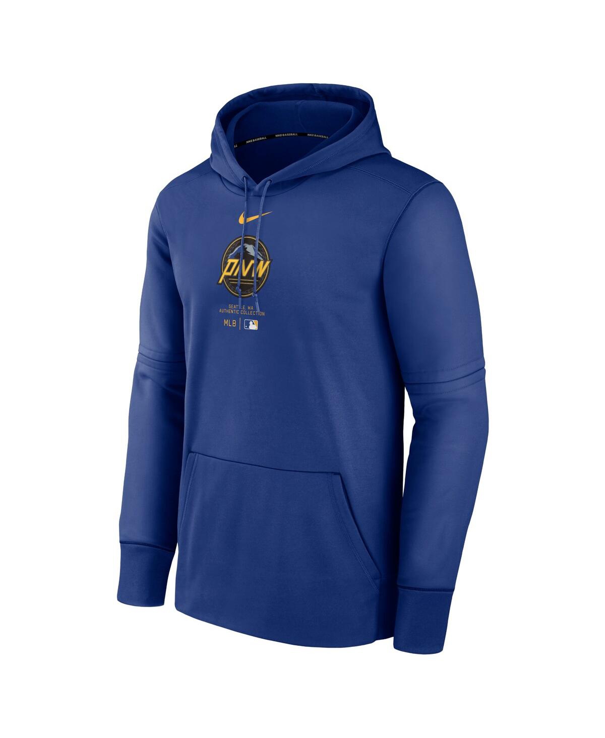 Shop Nike Men's  Royal Seattle Mariners City Connect Practice Performance Pullover Hoodie