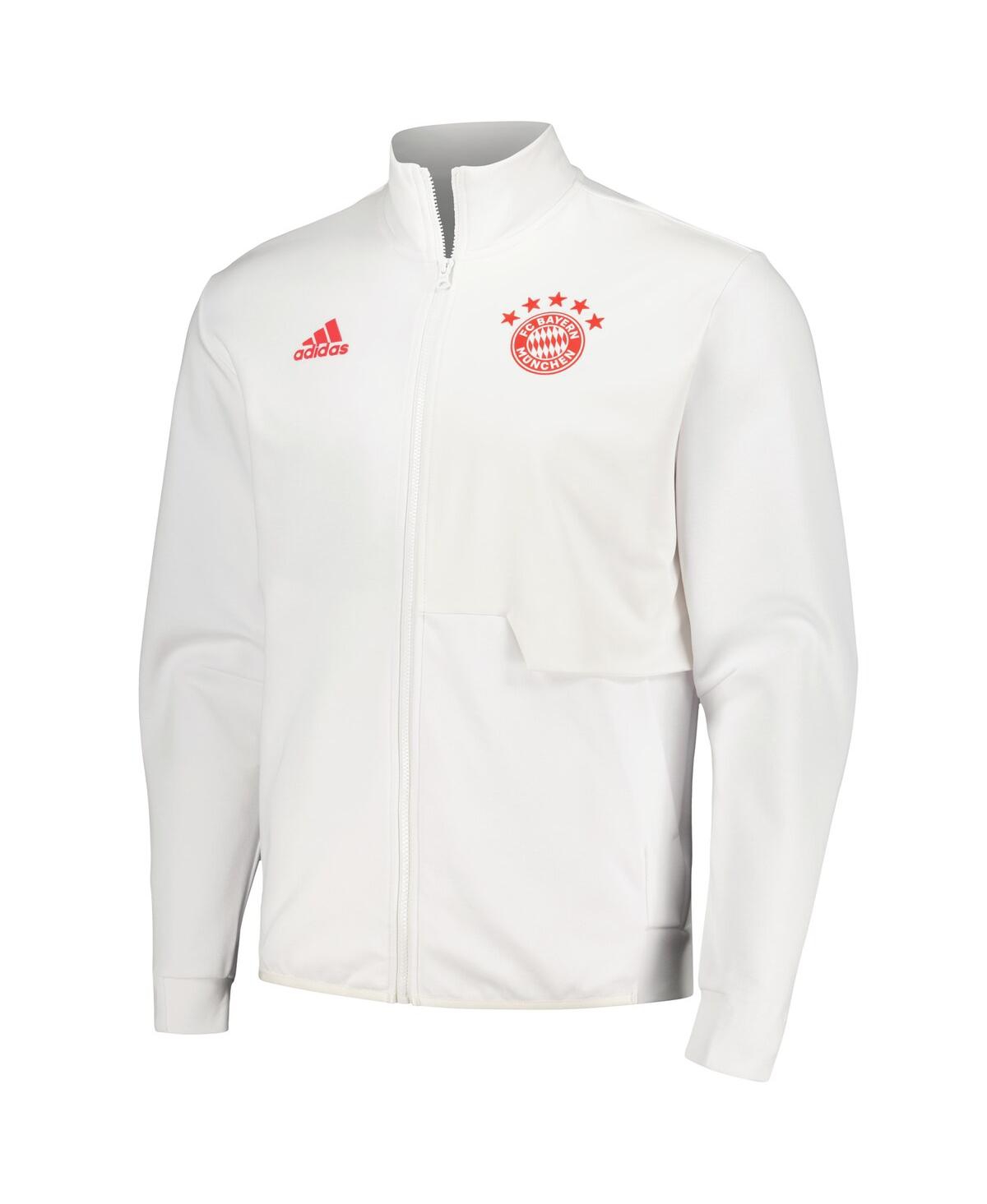 Shop Adidas Originals Men's Adidas White Bayern Munich 2023/24 Anthem Full-zip Jacket