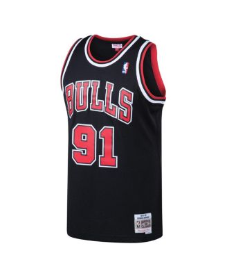 Men's Dennis Rodman Black Chicago Bulls 1997/98 Hardwood Classics Swingman Jersey