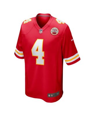 Men's Rashee Rice Red Kansas City Chiefs Game Jersey