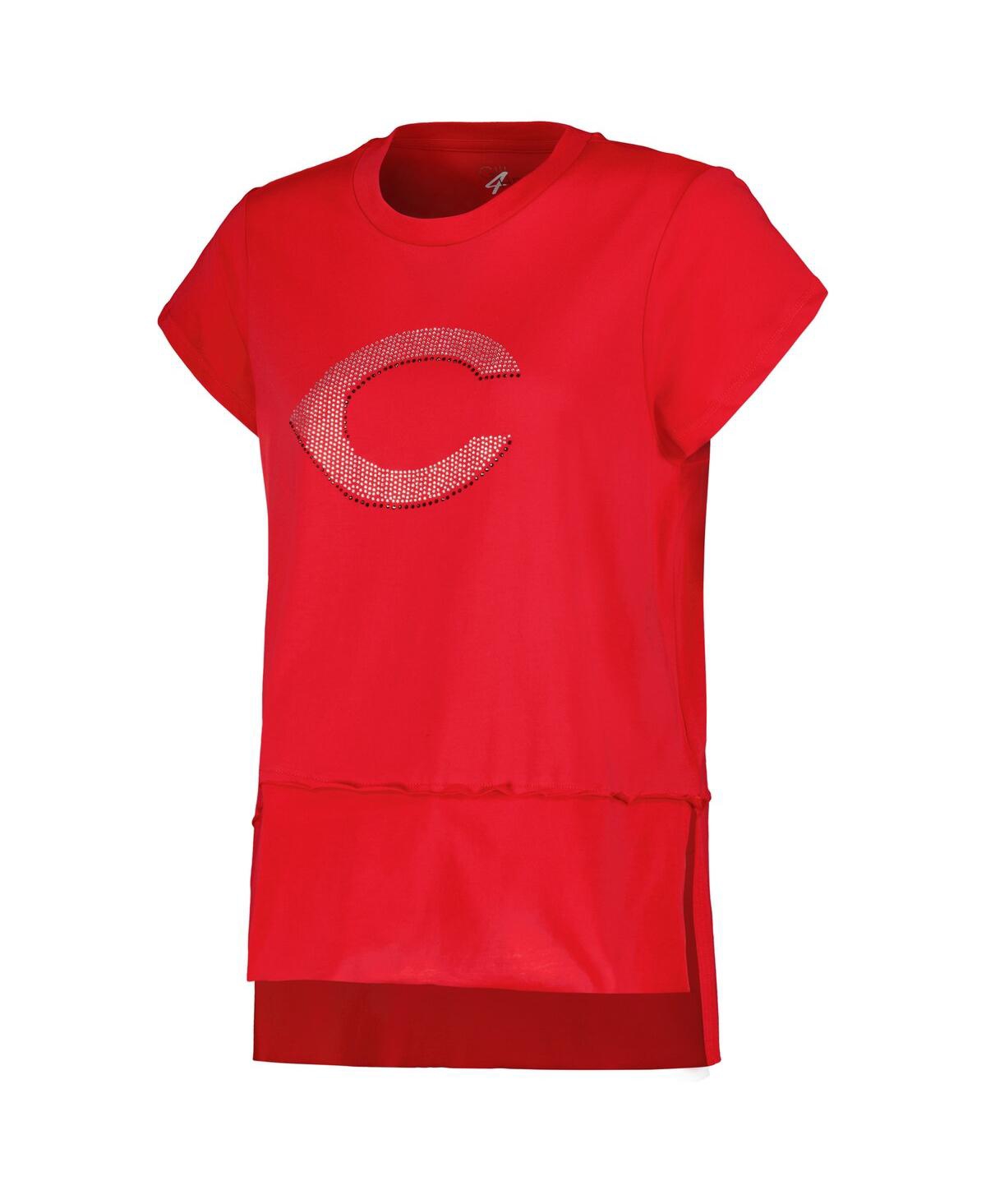 Shop G-iii 4her By Carl Banks Women's  Red Cincinnati Reds Cheer Fashion T-shirt