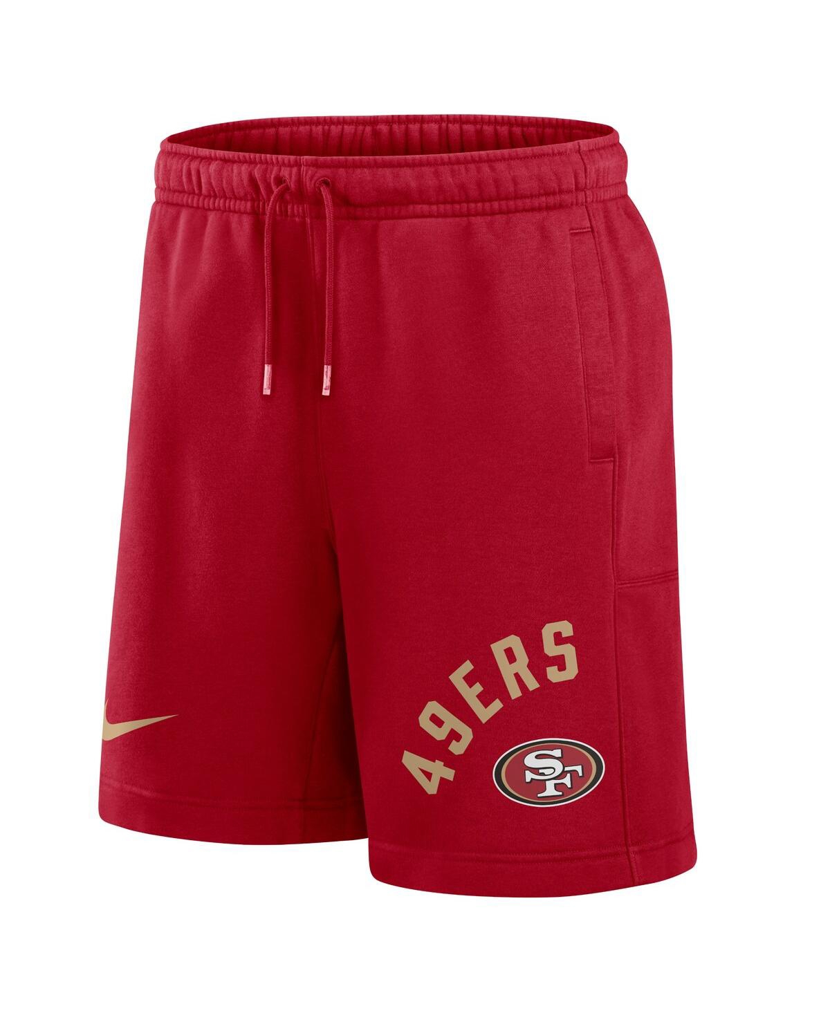 Shop Nike Men's  Scarlet San Francisco 49ers Arched Kicker Shorts