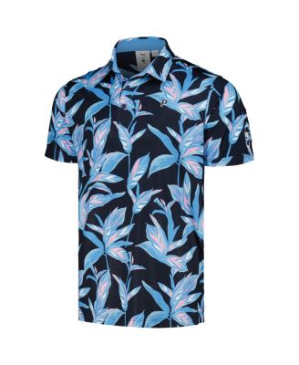 Men's x PTC Navy WM Phoenix Open Floral MATTR&nbsp;Polo Shirt