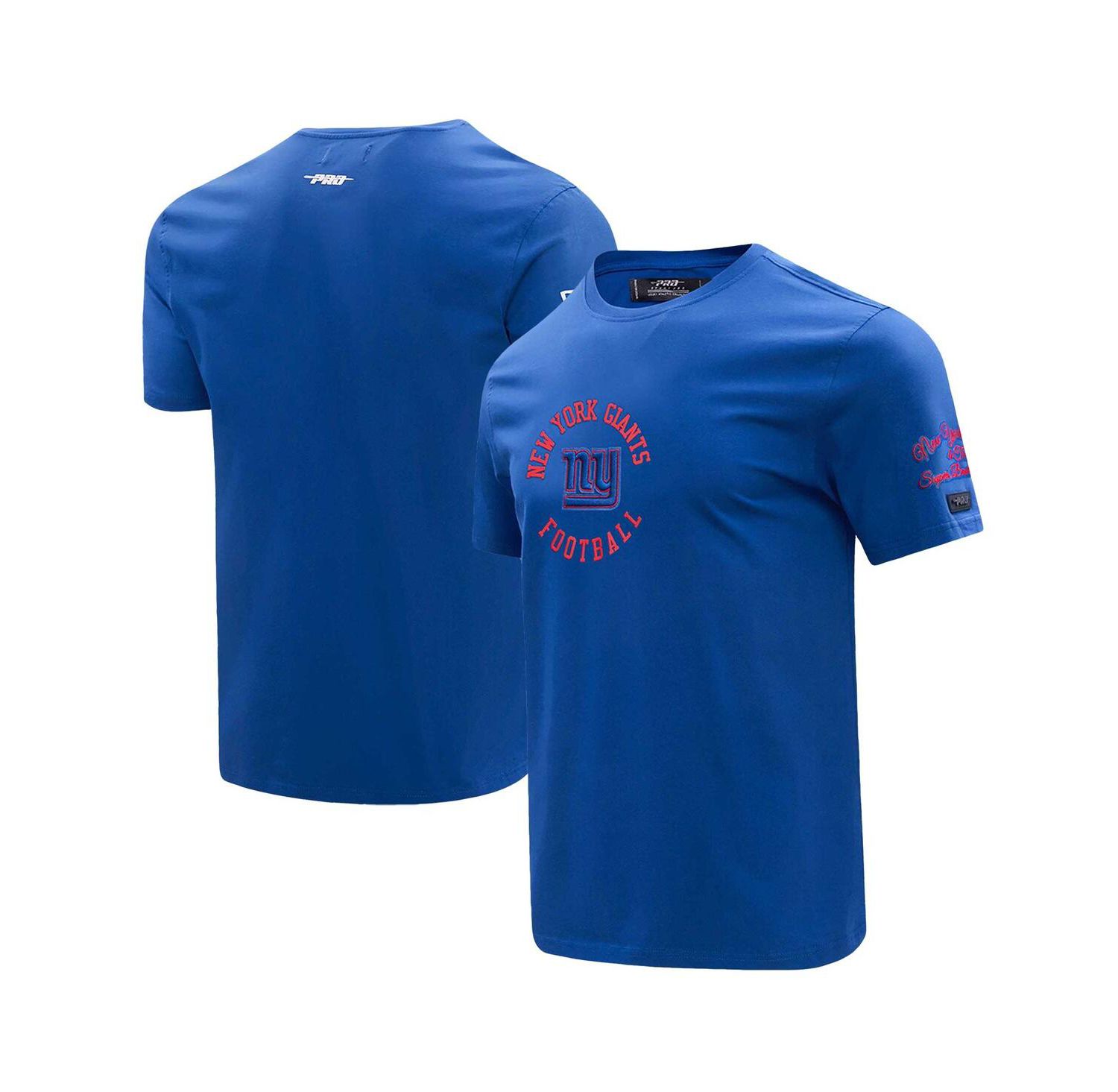 Men's Royal New York Giants Hybrid T-Shirt