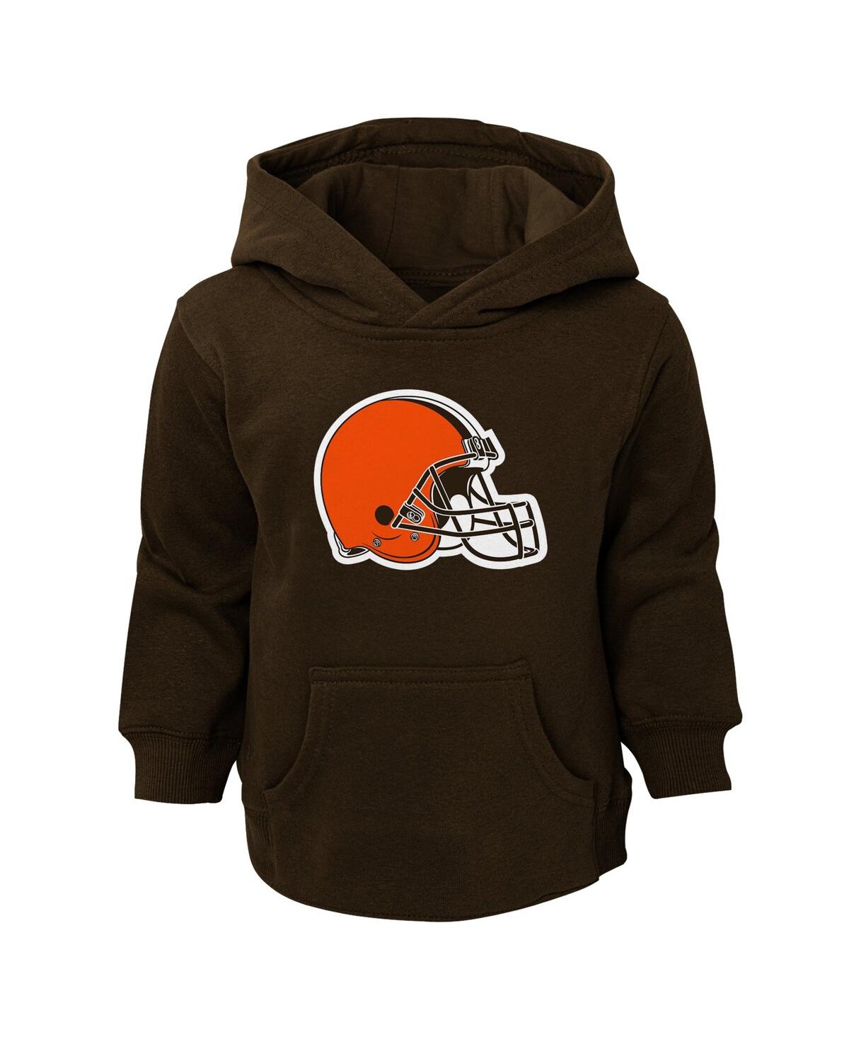 Shop Outerstuff Toddler Boys And Girls Brown Cleveland Browns Logo Pullover Hoodie