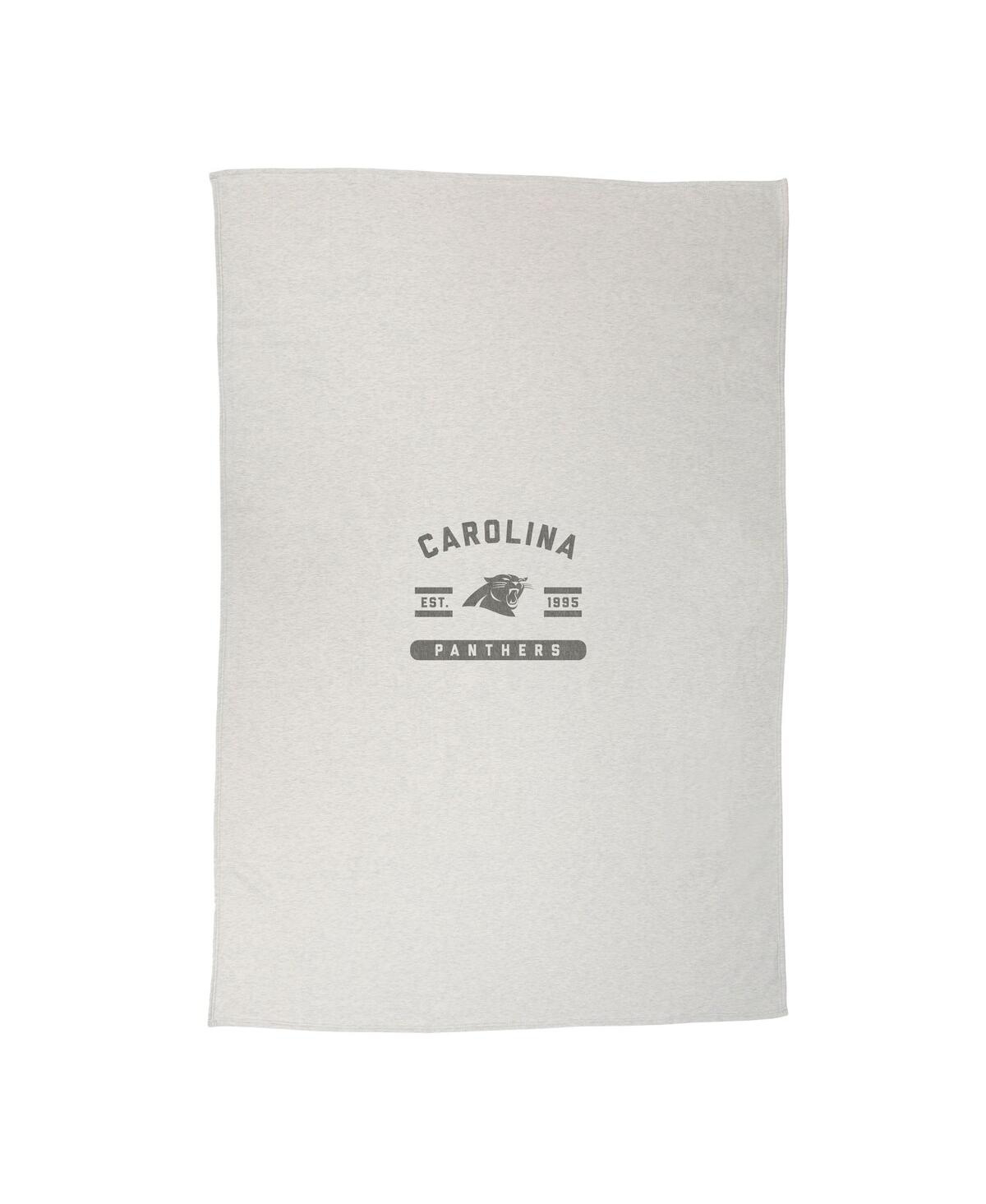 Logo Brands Carolina Panthers 54'' X 84'' Sweatshirt Blanket In Gray