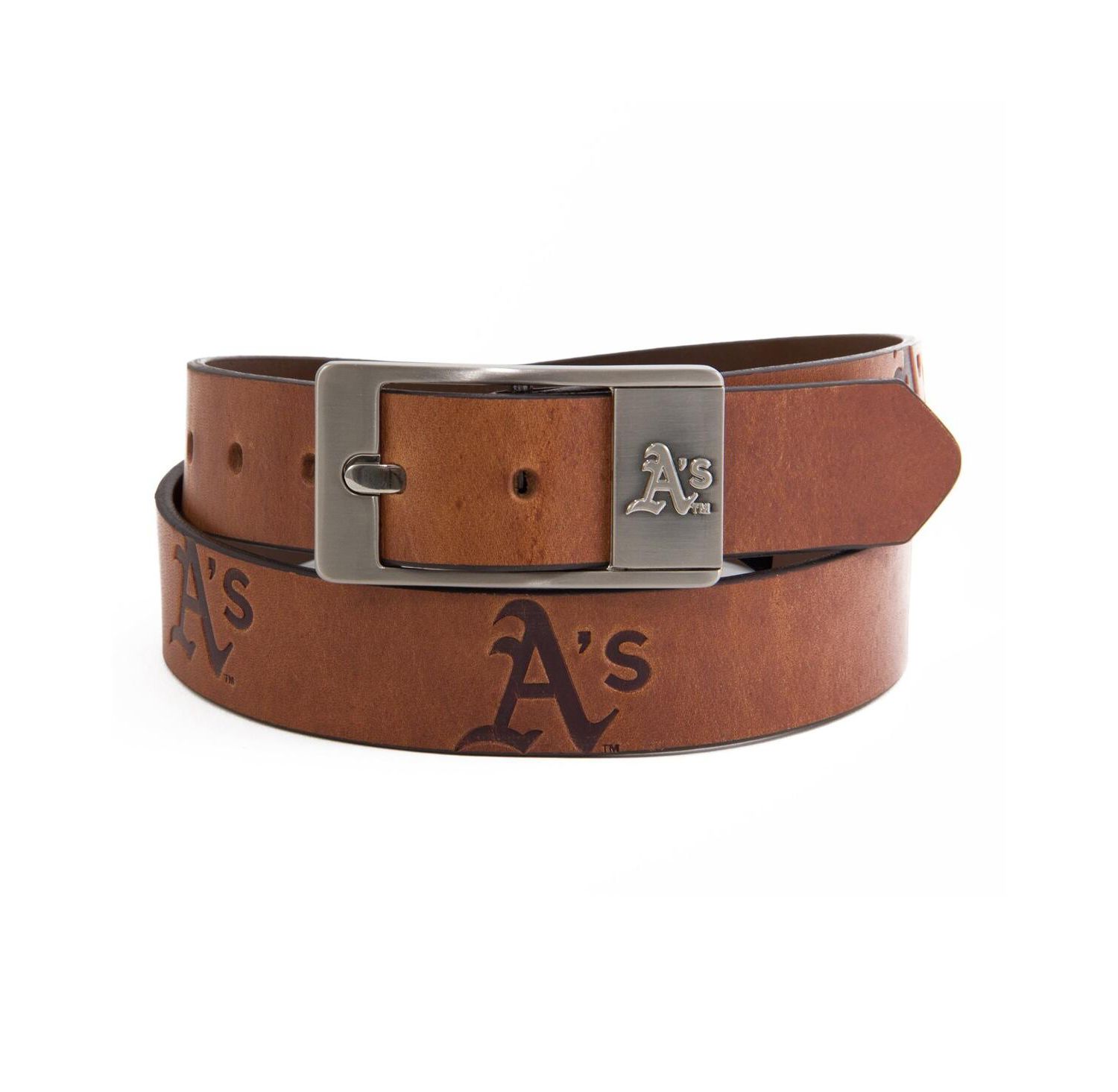 Men's Oakland Athletics Brandish Leather Belt