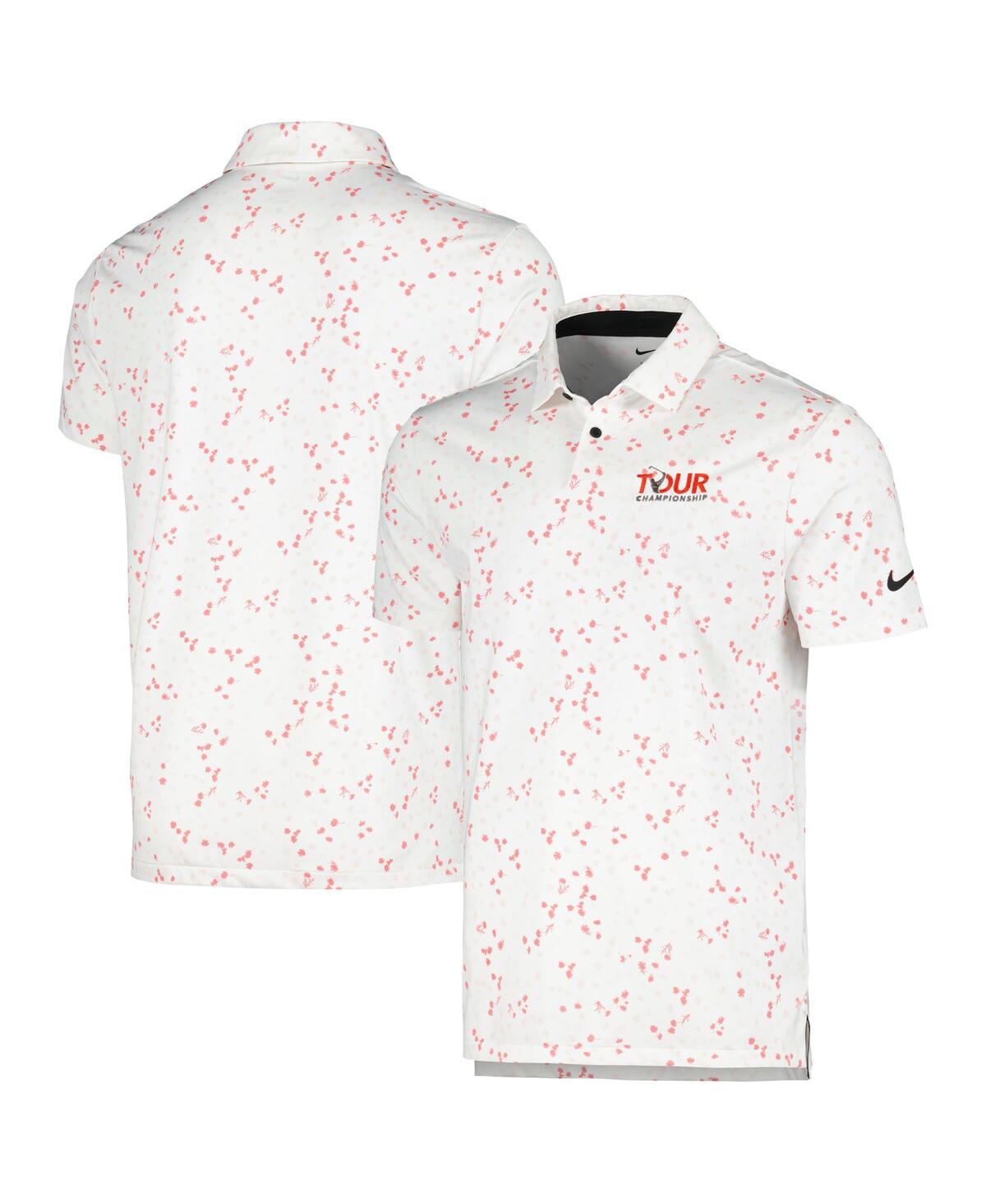 Shop Nike Men's  White Tour Championship Tour Floral Performance Polo