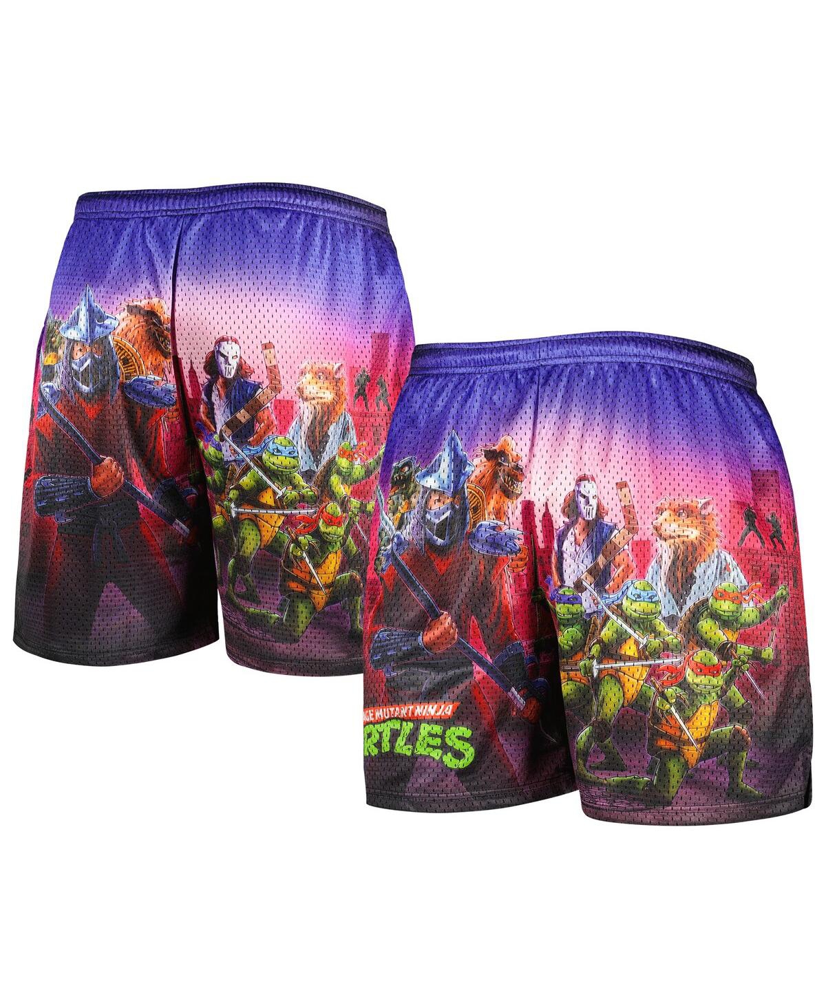 Men's Chalk Line Purple Teenage Mutant Ninja Turtles 1990 Nyc Retro Shorts - Purple
