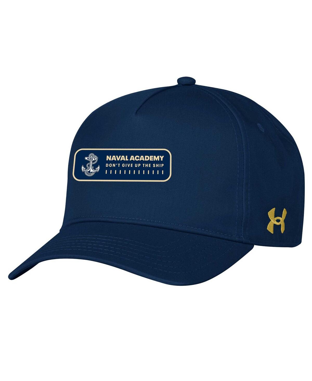 Shop Under Armour Men's  Navy Navy Midshipmen 2023 Sideline Adjustable Hat