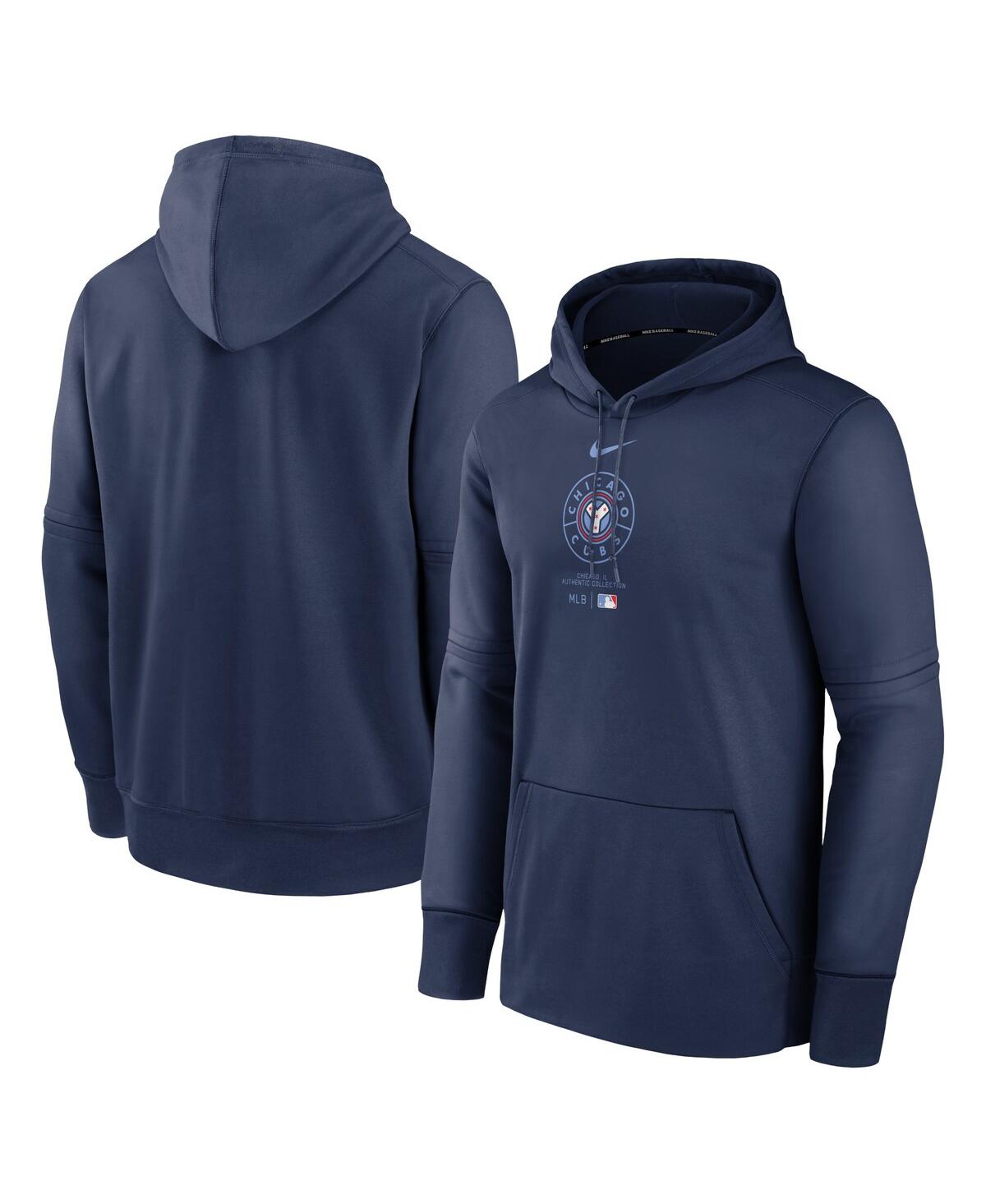 Shop Nike Men's  Navy Chicago Cubs City Connect Practice Performance Pullover Hoodie