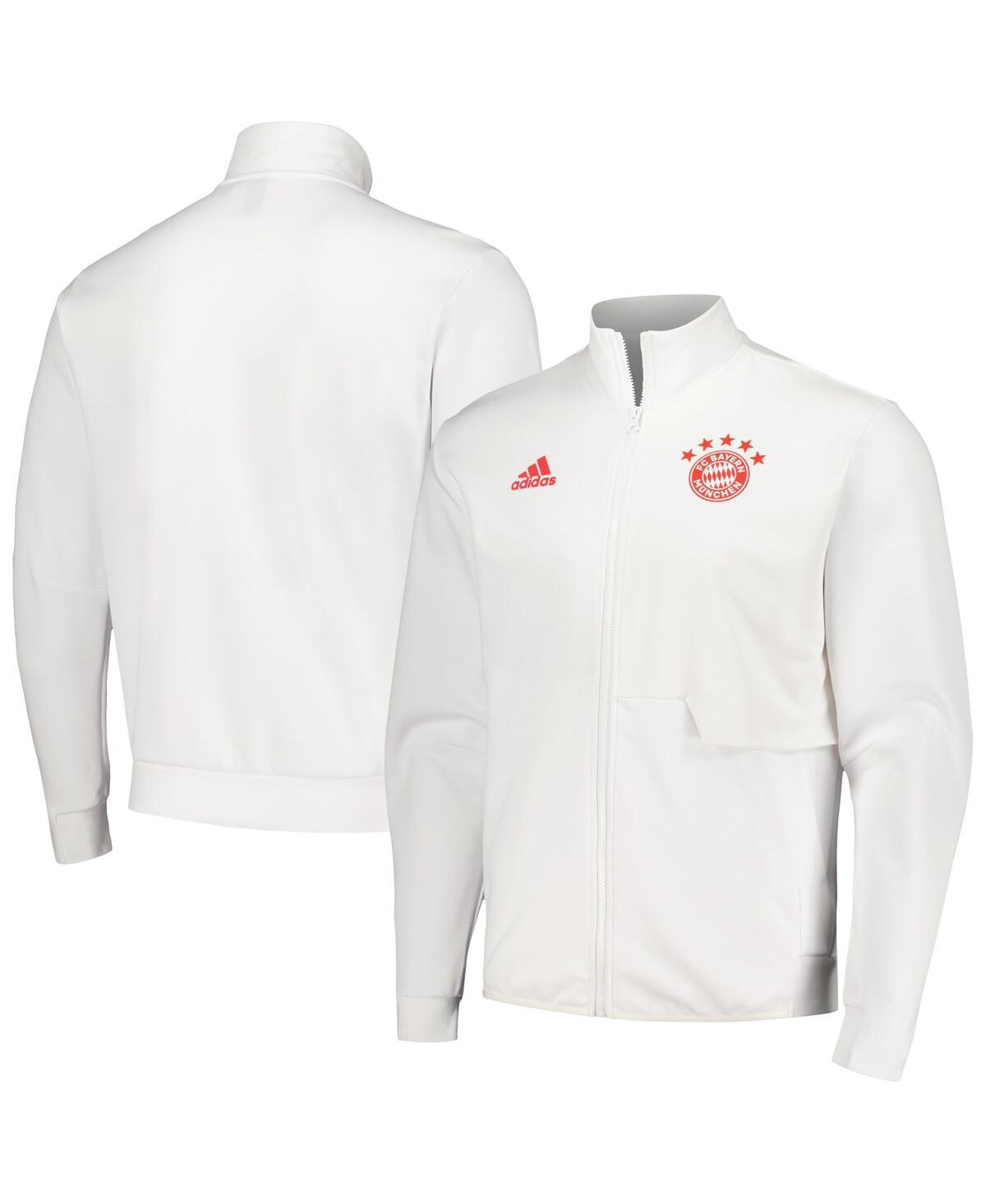 Shop Adidas Originals Men's Adidas White Bayern Munich 2023/24 Anthem Full-zip Jacket