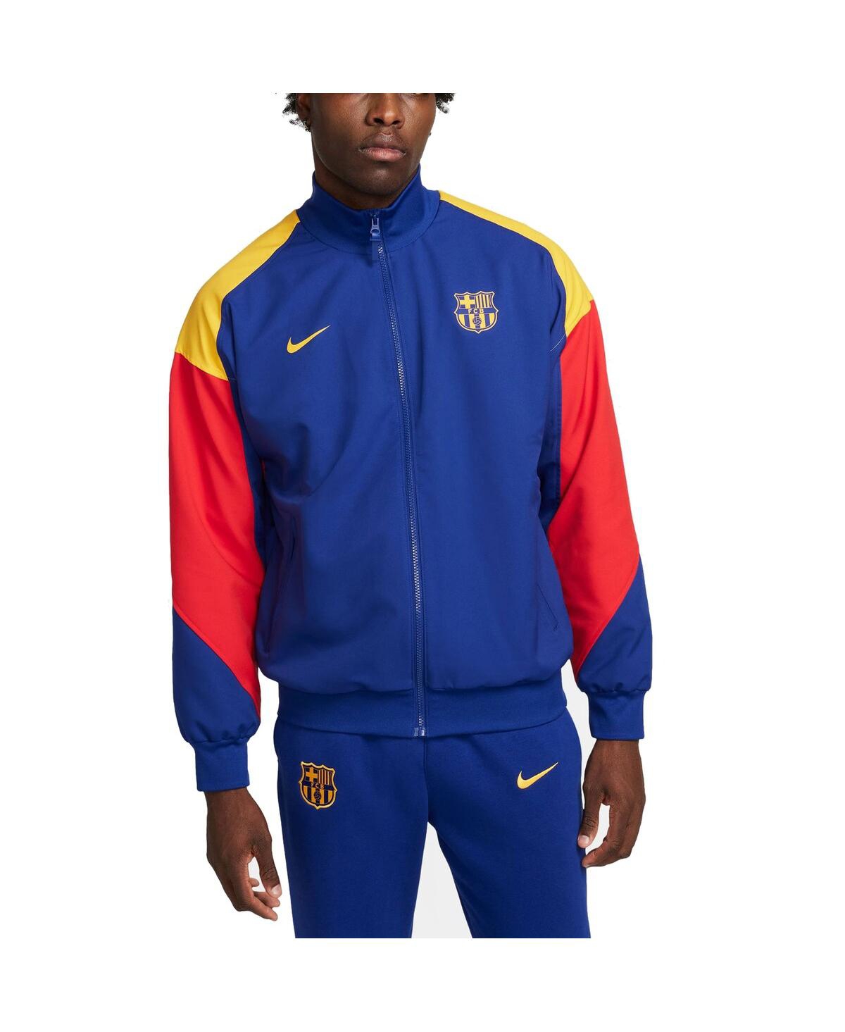 Shop Nike Men's  Royal Barcelona 2023/24 Drac Pack Strike Anthem Full-zip Jacket