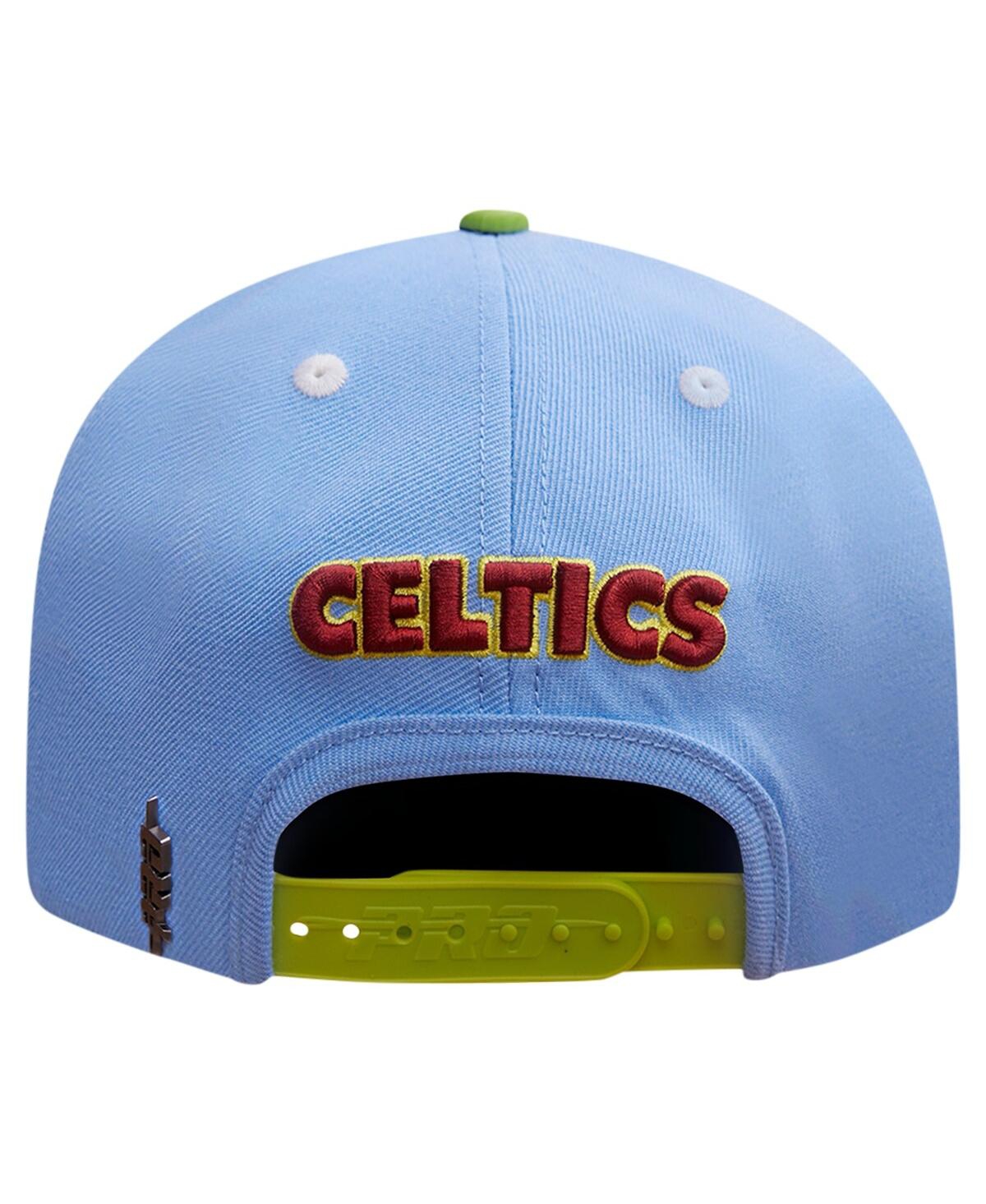 Shop Pro Standard Men's  Light Blue, Green Boston Celtics Retro Program 2-tone Snapback Hat In Light Blue,green