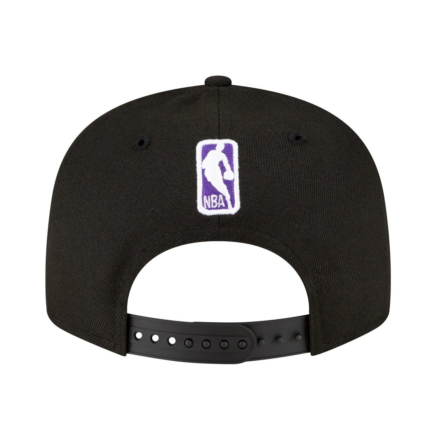 Мужская кепка New Era Black Sacramento Kings Official Team Color 9FIFTY Snapback Hat — фото 3