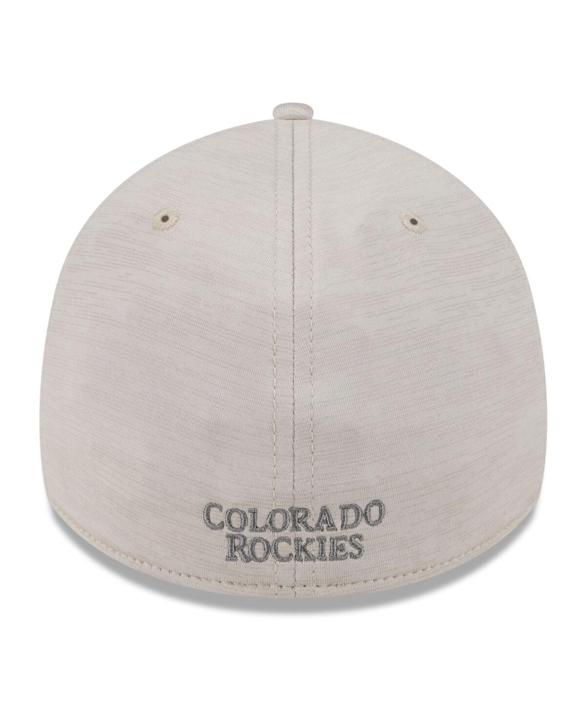 Men's New EraColorado Rockies 2024 Clubhouse 39THIRTY Flex Fit Hat - Cream