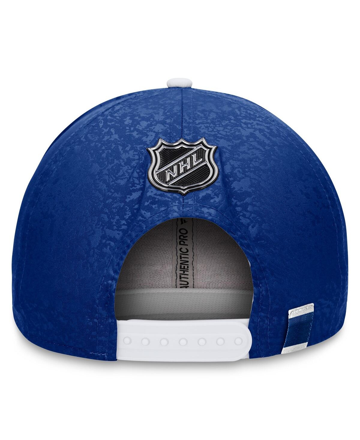 Men's Fanatics White Toronto Maple Leafs Authentic Pro Rink Two-Tone Snapback Hat - White