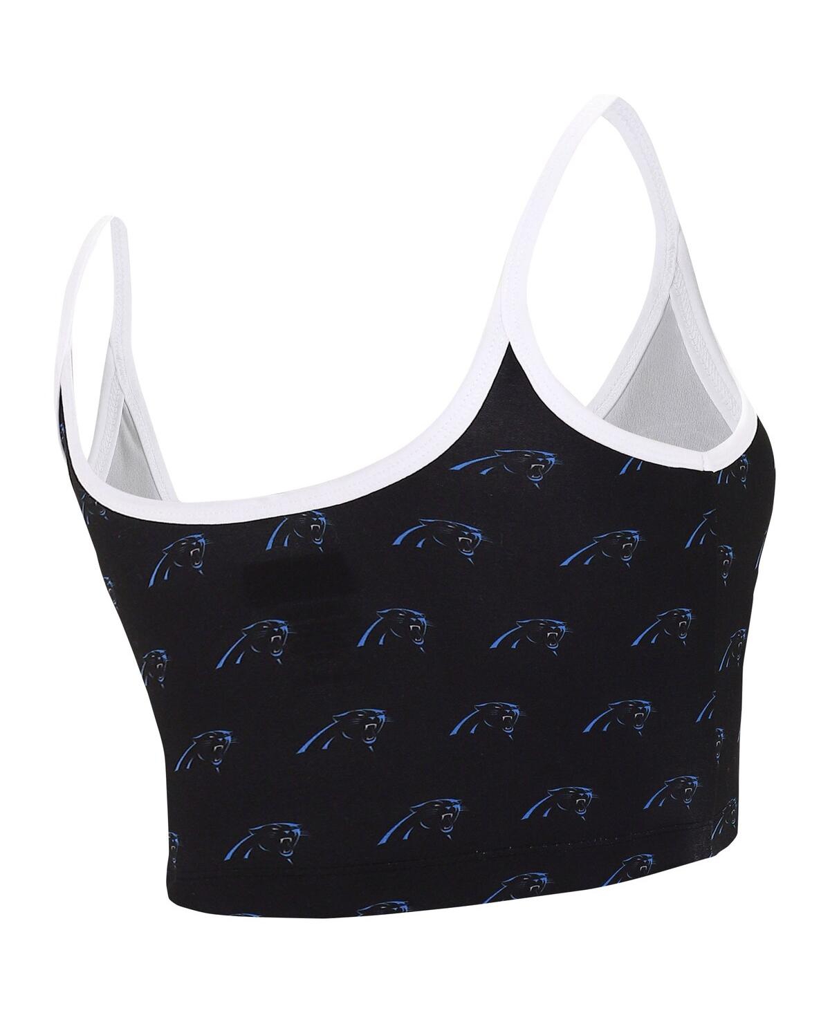 Shop Concepts Sport Women's  Black Carolina Panthers Gauge Lounge Bralette