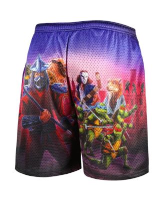 Men's Purple Teenage Mutant Ninja Turtles 1990 NYC Retro Shorts