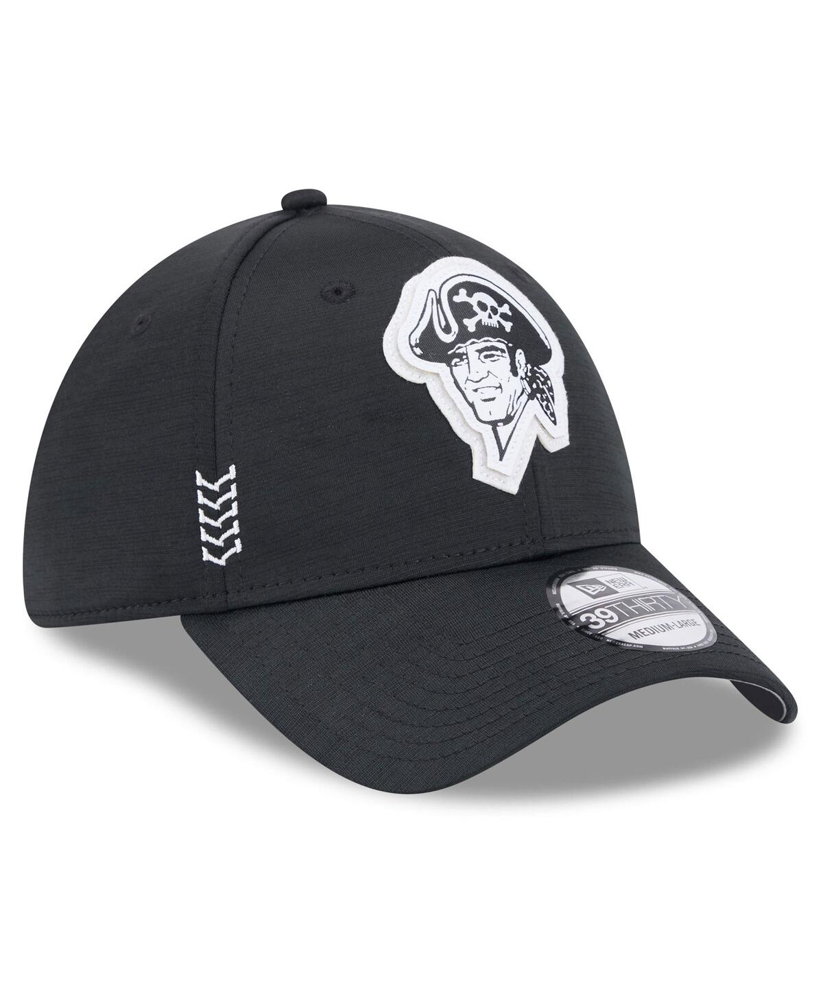Men's New EraPittsburgh Pirates 2024 Clubhouse 39THIRTY Flex Fit Hat - Black
