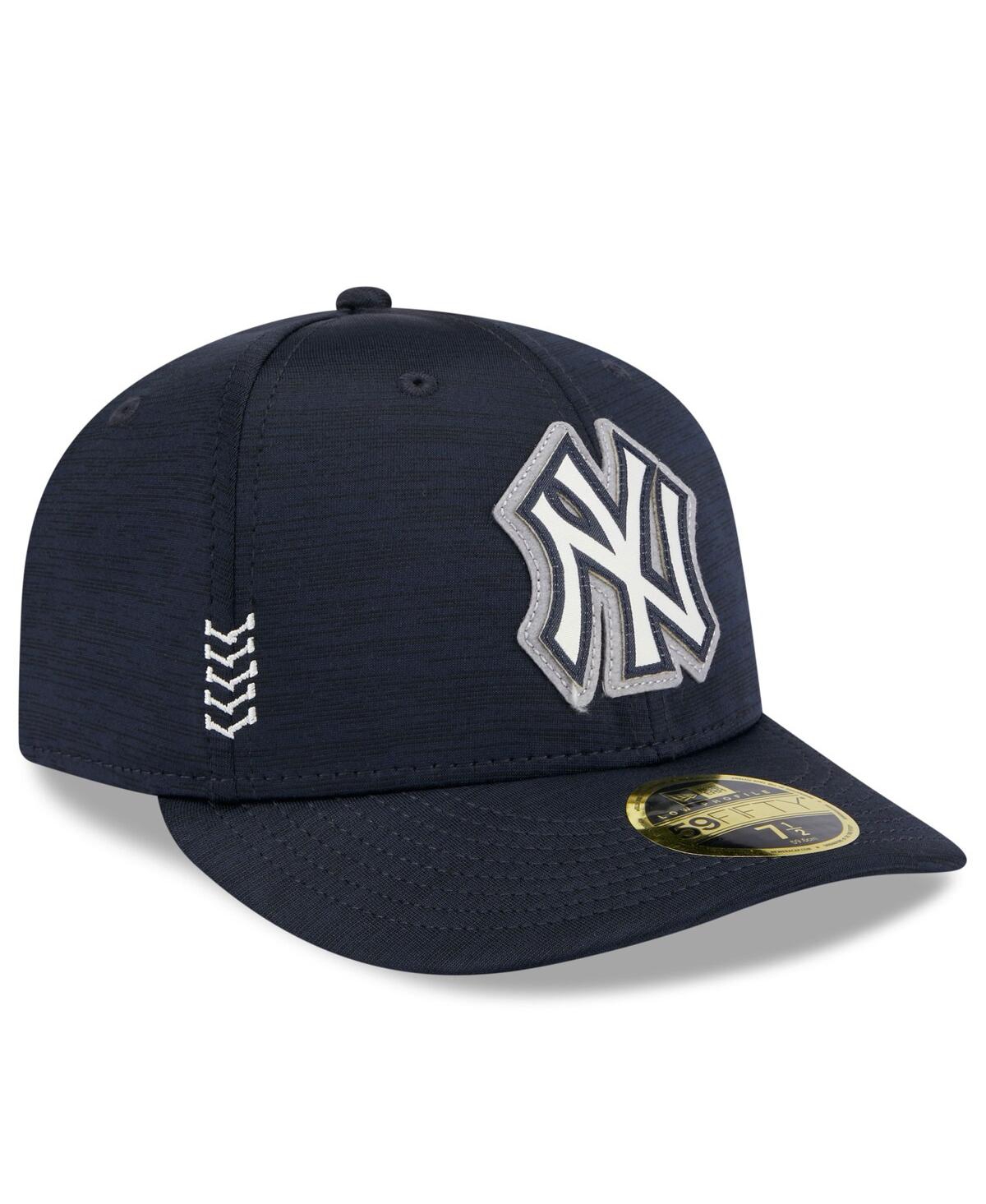 Men's New EraNew York Yankees 2024 Clubhouse Low Profile 59FIFTY Fitted Hat - Navy