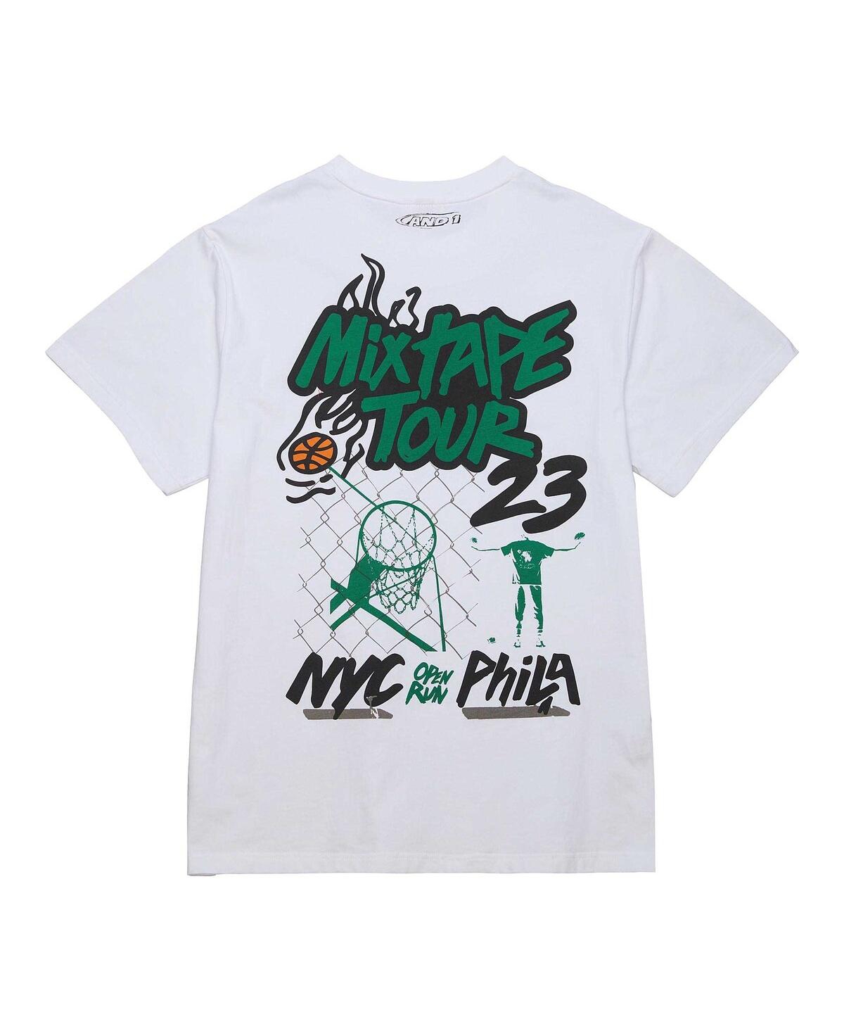 Mitchell & Ness Men's  White And1 Mixtape Tour T-shirt In White
