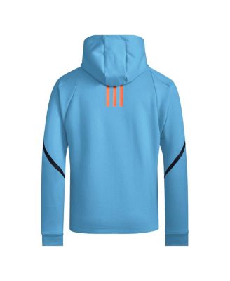Men's adidas Sky Blue New York City FC 2024 Anthem Travel Full-Zip