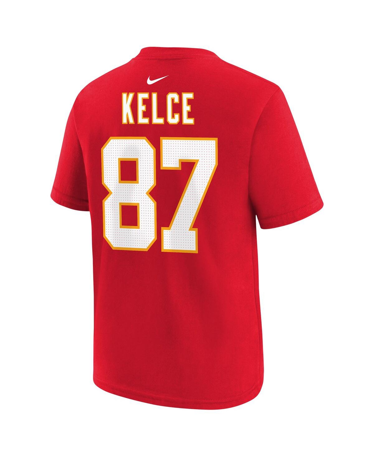 Shop Nike Toddler Boys  Travis Kelce Red Kansas City Chiefs Super Bowl Lviii Name And Number T-shirt
