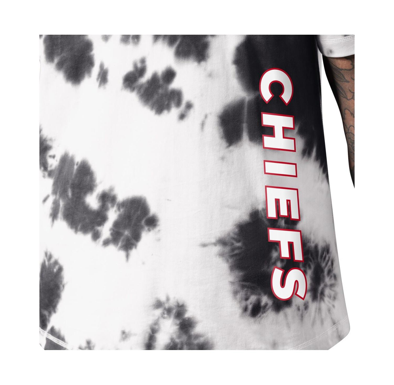 Men's Black Kansas City Chiefs Freestyle Tie-Dye T-shirt