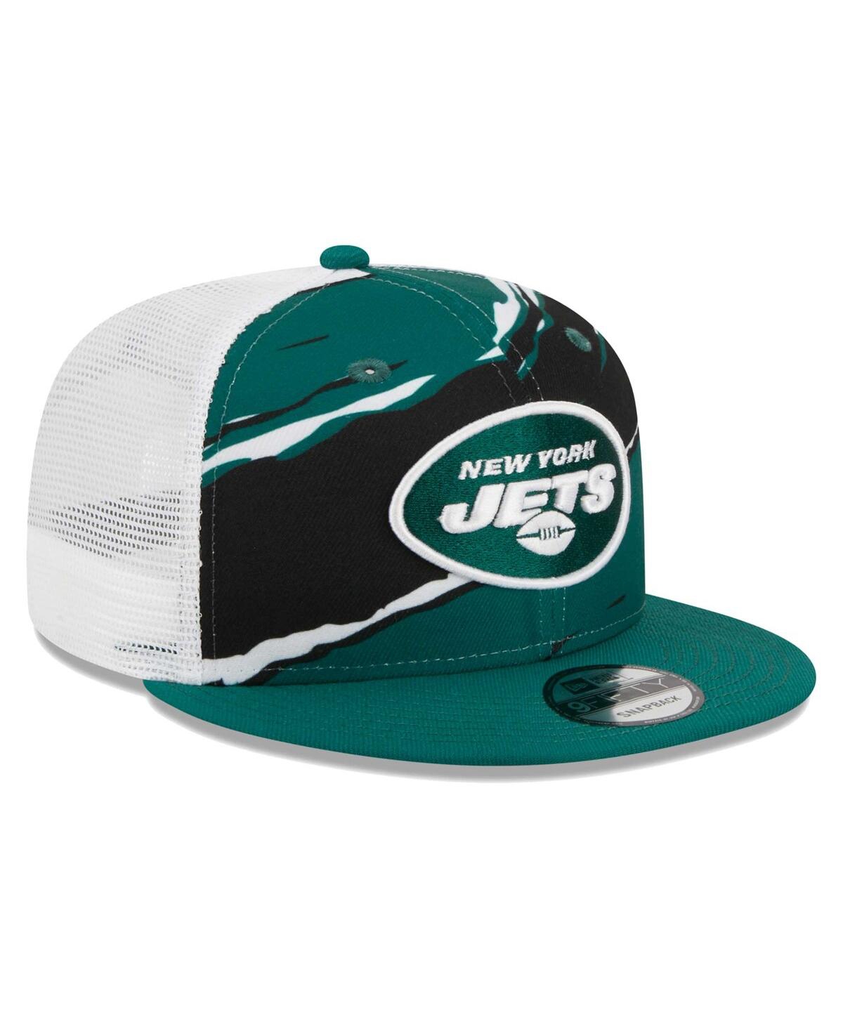 Men's New EraNew York Jets Tear Trucker 9FIFTY Snapback Hat - Green