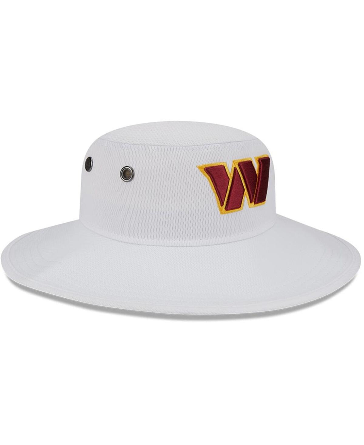 New Era White Washington Commanders 2023 Nfl Training Camp Panama Bucket Hat In White