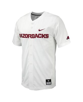 Men's Arkansas Razorbacks Replica Full-Button Baseball Jersey