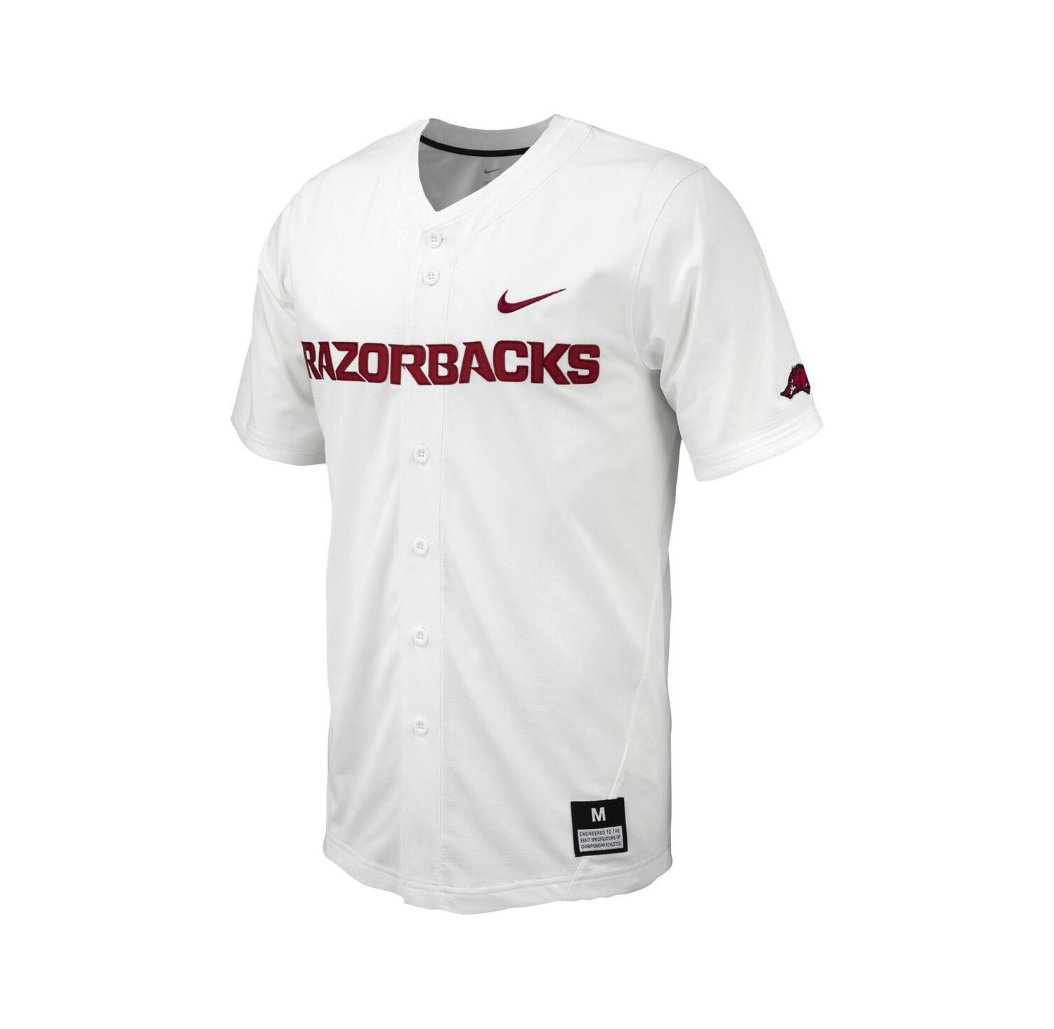 Men's Arkansas Razorbacks Replica Full-Button Baseball Jersey