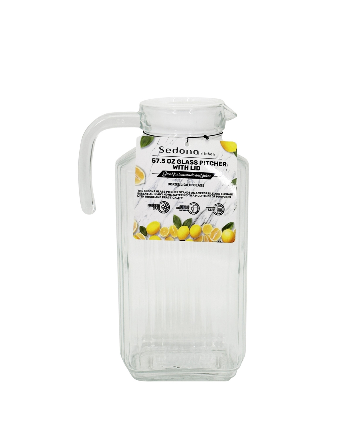 Sedona 57.5 oz Glass Pitcher In Clear