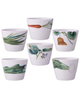 Kyoka Shunsai Set of 6 Japanese Cups, 3.5", 7 oz.