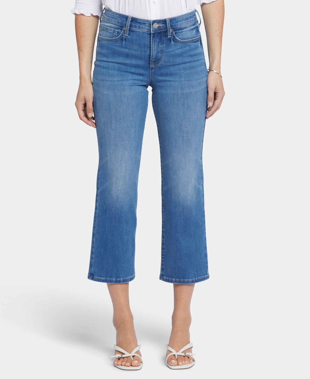 Shop Nydj Women's Relaxed Piper Crop Jeans In Bluewater