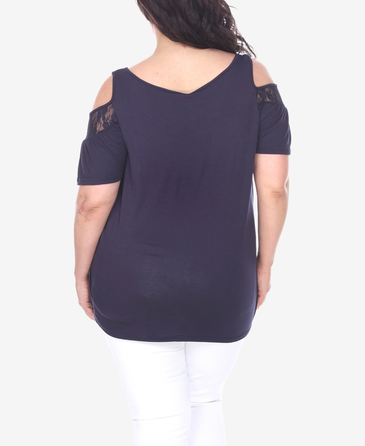 White Mark Plus Size Bexley Tunic Top