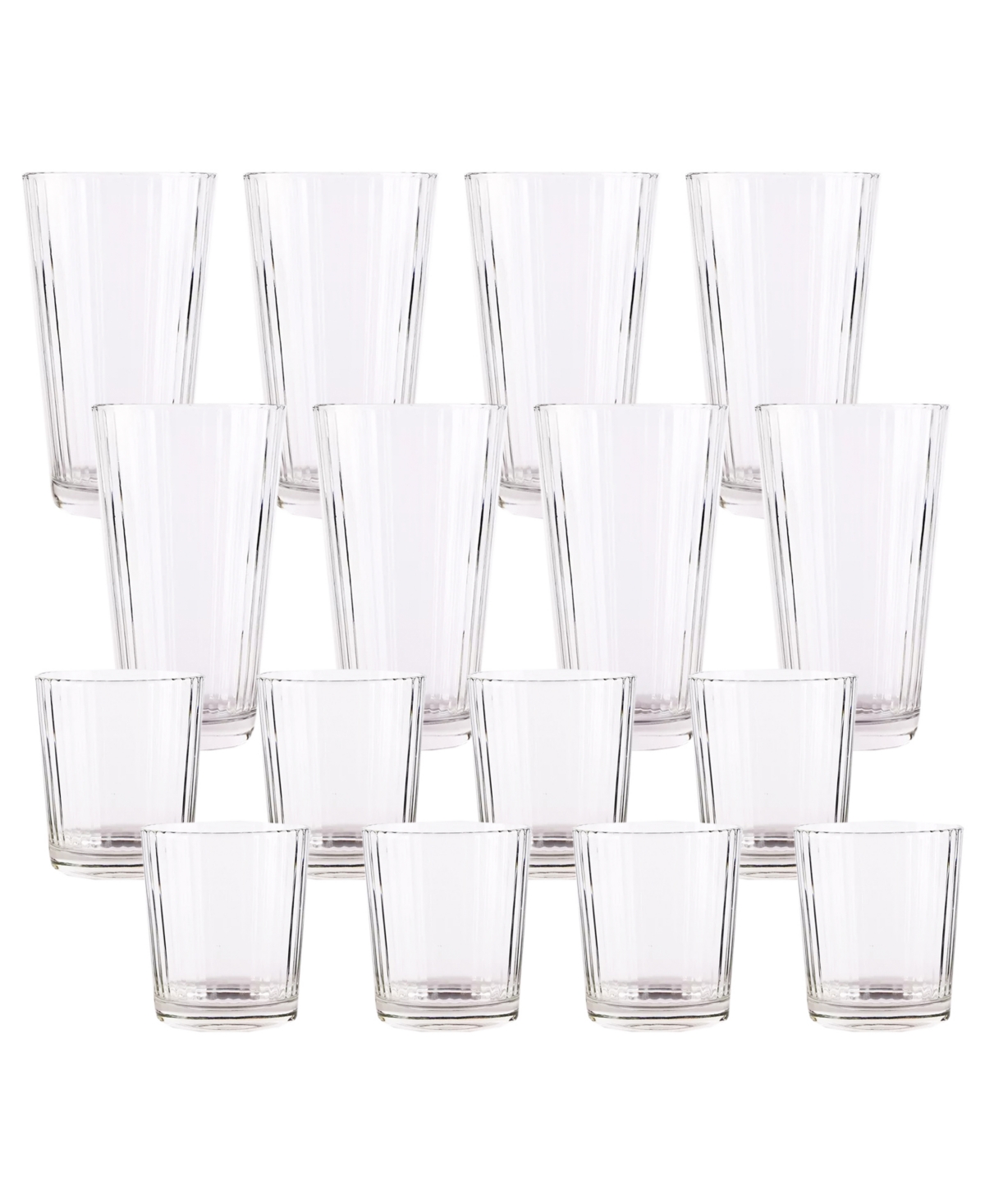 Circleware Hill Street 16 Pc . Entertaining Set In Clear