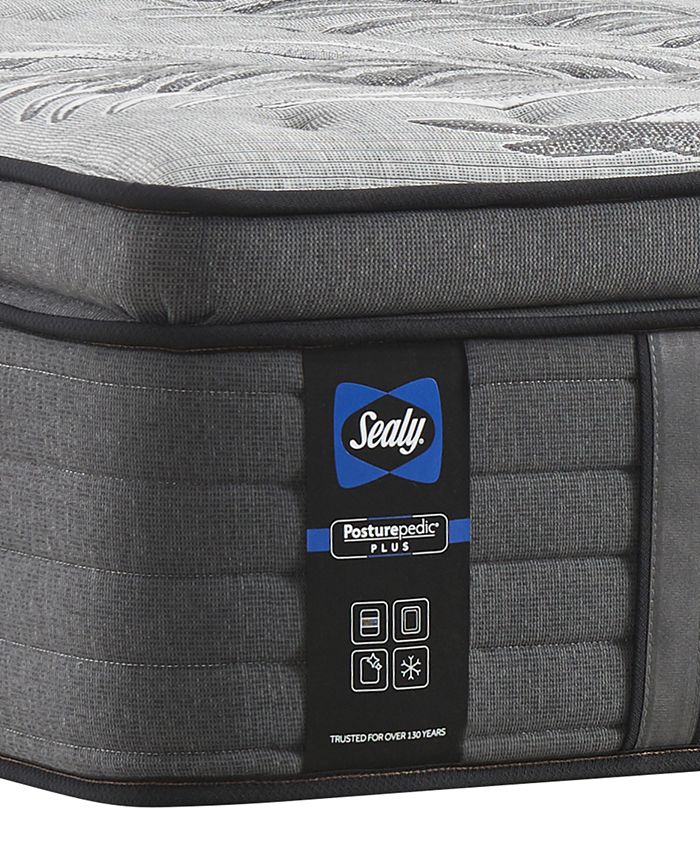 Sealy Posturepedic Castlewood 14 quot Medium Euro Pillowtop Mattress Split