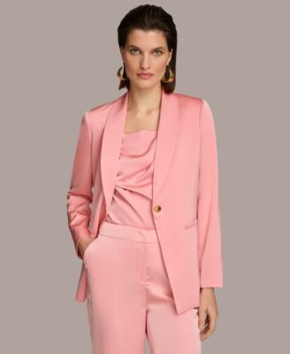 Donna Karan New York - Women's Satin One-Button Jacket