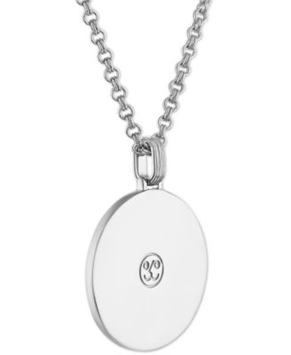 Diamond St. Michael Medallion 22" Pendant Necklace (1/4 ct. t.w.) in 18k Gold-Plated Sterling Silver, Created for Macy's