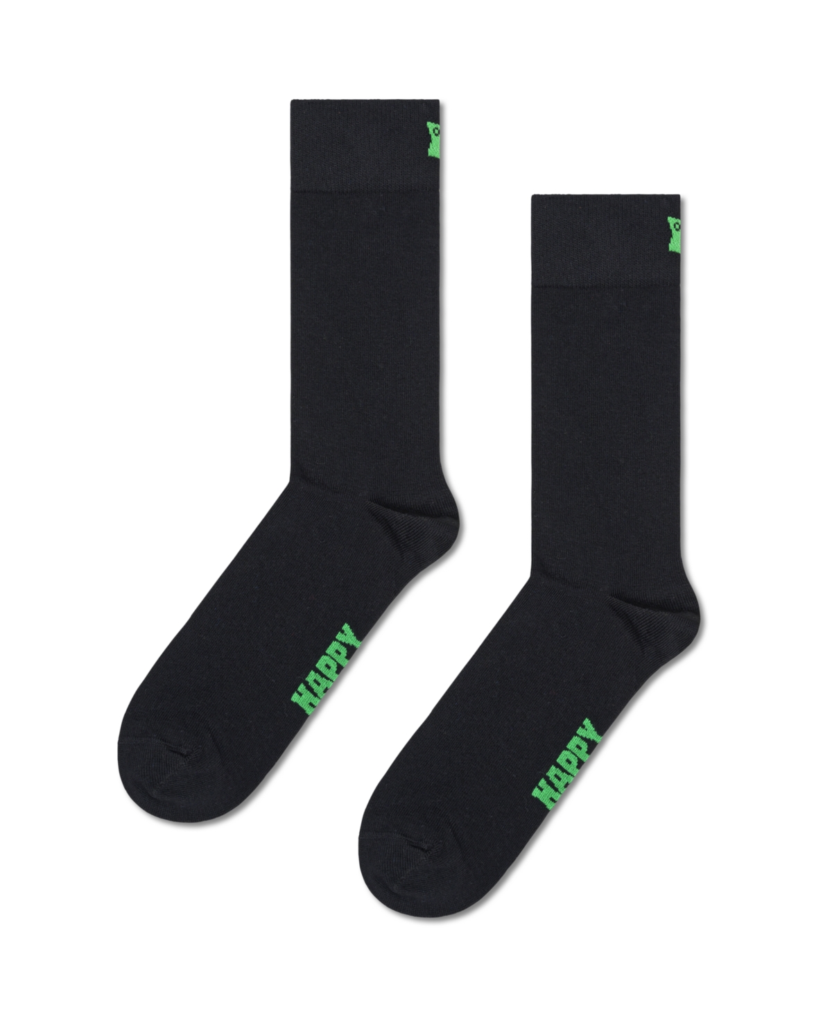 Shop Happy Socks 5-pack Solid Socks In Black