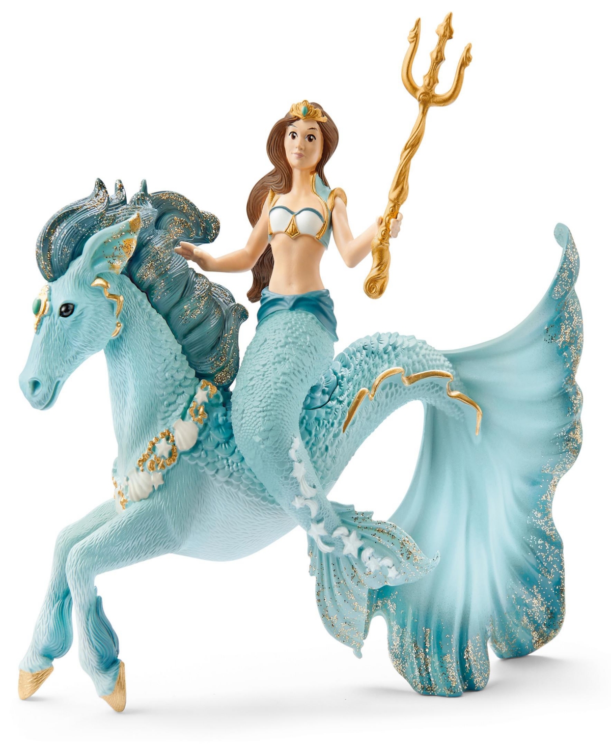 Schleich Bayala Mermaid Eyela On Underwater Horse Figurine Playset In Multi
