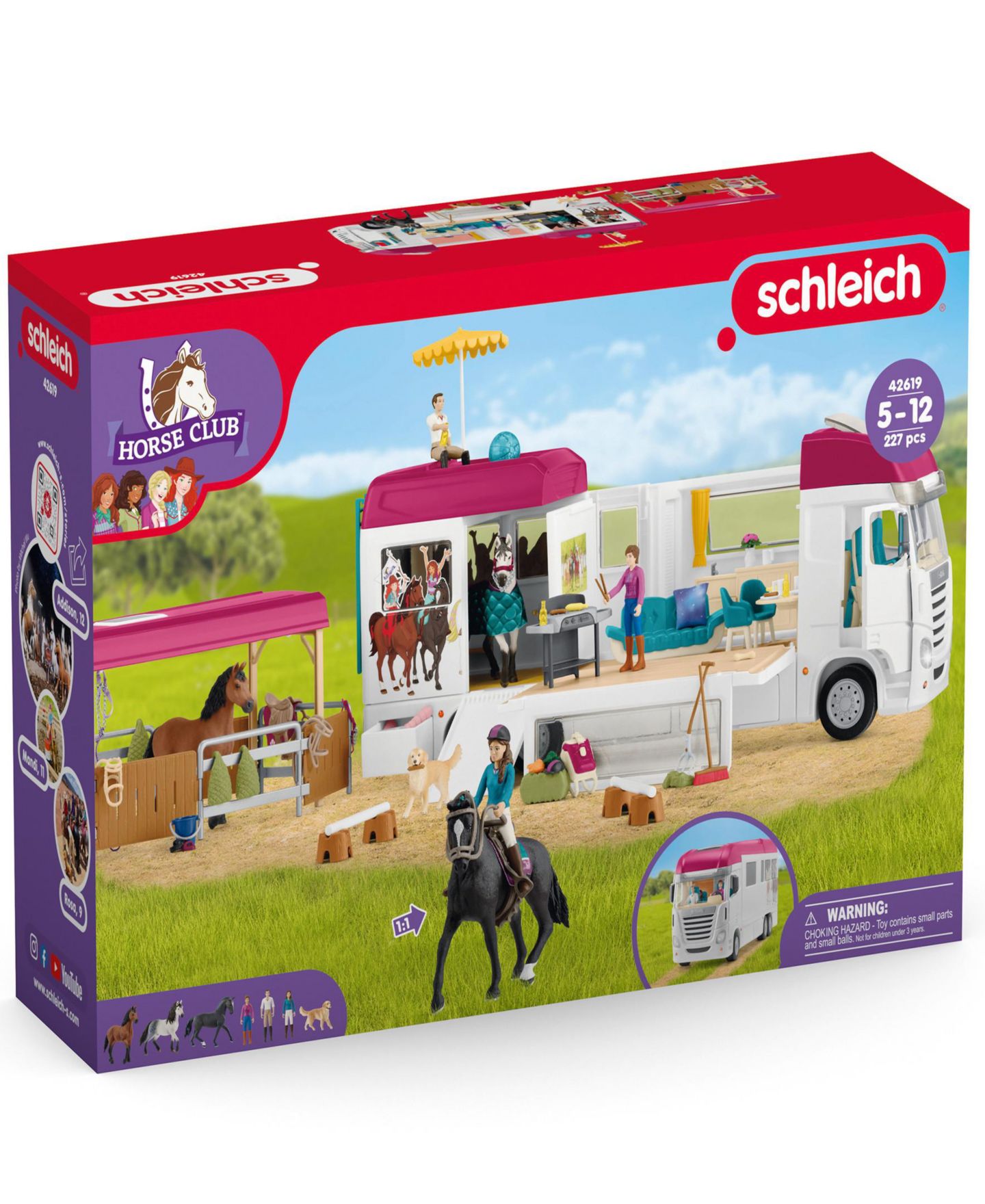 Детский игровой набор Schleich Horse Club Transporter Playset — фото 2