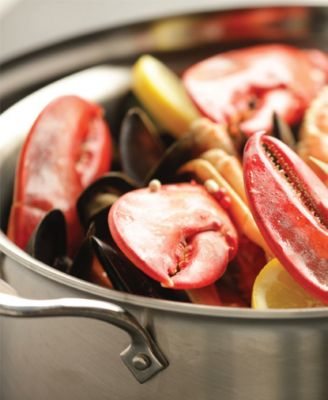 D5 Brushed Stainless Steel 8 Qt. Covered Stockpot